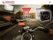 Tablet Screenshot of bateriaspampa.com.br